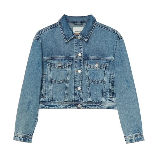 HOUSE - Kurtka jeans jasna krótka 
