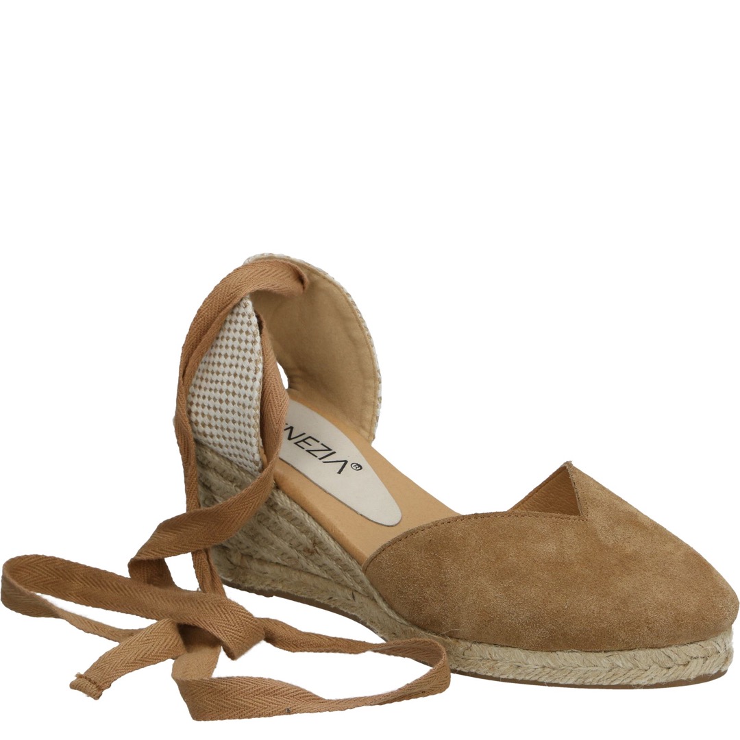 VENEZIA - Espadryle wiązane 