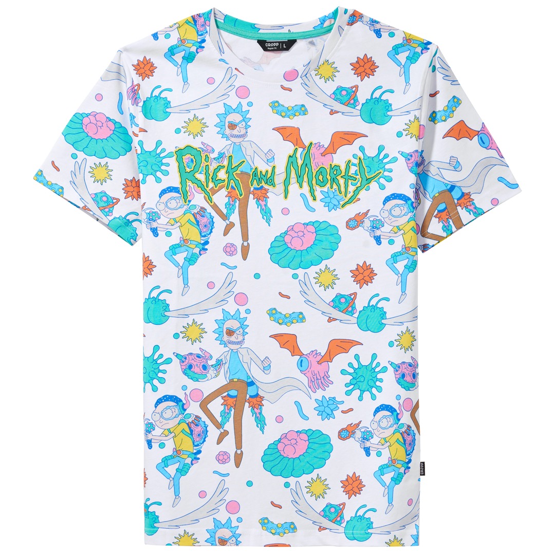 CROPP - Tshirt  jasne printy