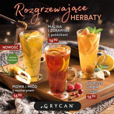 Rozgrzewające herbaty w lodziarnio-kawiarniach Grycan!