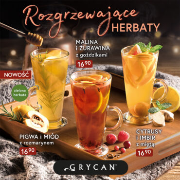 Rozgrzewające herbaty w lodziarnio-kawiarniach Grycan!
