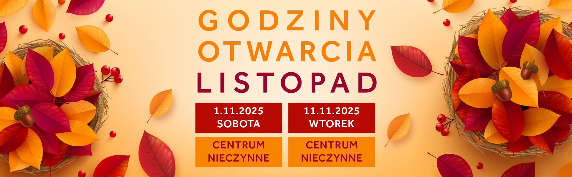 CH Plejada – listopadowe dni