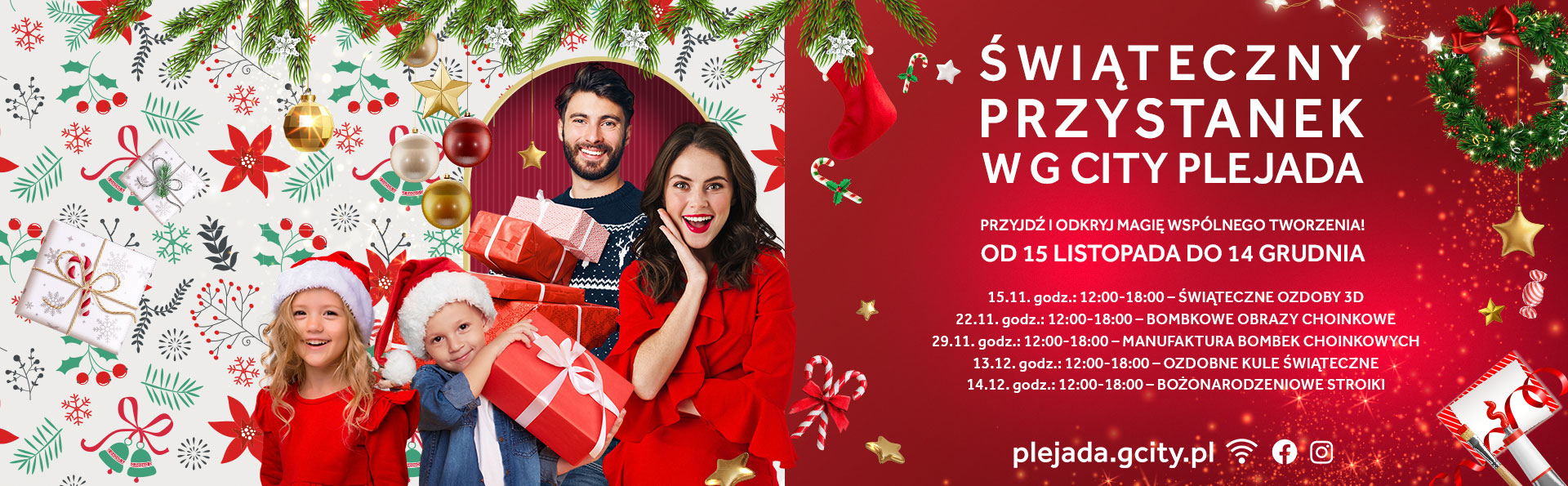 Świąteczny Przystanek w G City Plejada – czas na kreatywne przygotowania do Świąt!