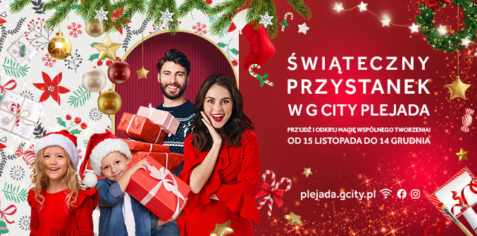 Świąteczny Przystanek w G City Plejada – czas na kreatywne przygotowania do Świąt!