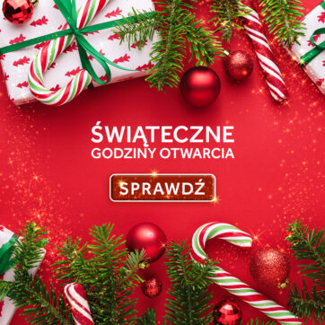 Sprawdź świąteczne godziny otwarcia G City Plejada