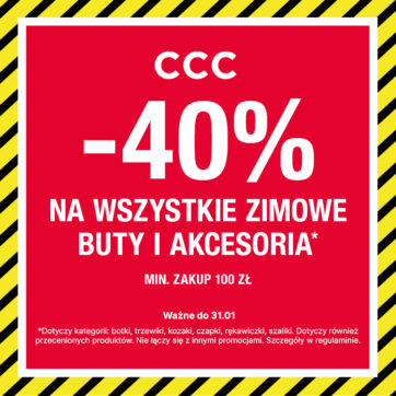Mega okazja! -40% na całą kolekcję zimową!