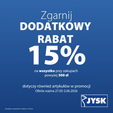 Dodatkowy rabat 15%