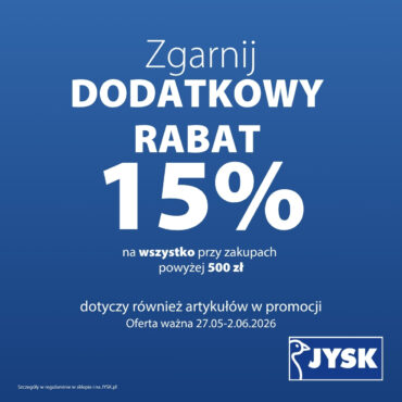 Dodatkowy rabat 15%