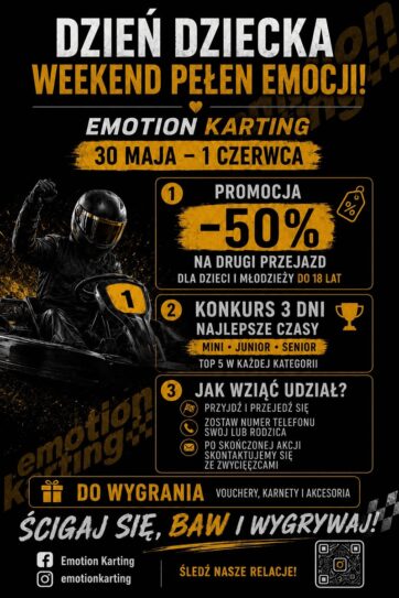 Dzień dziecka na torze kartingowym.