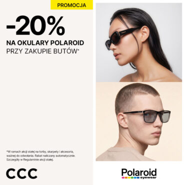 20% rabatu na okulary Polaroid