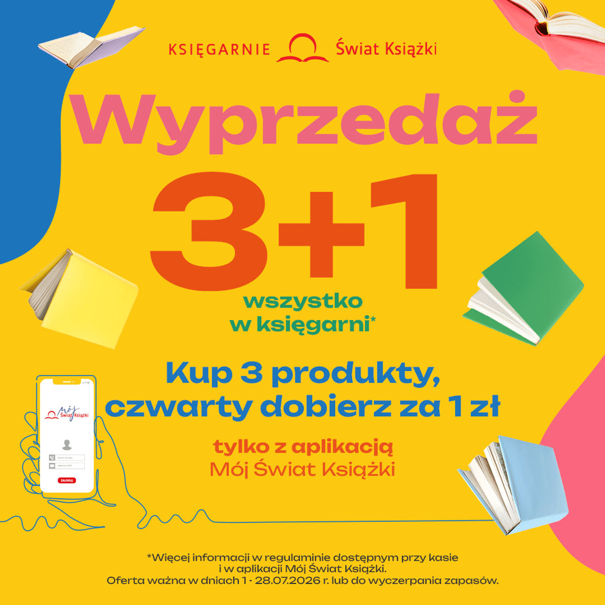 Wyprzedaż 3+1: Kup 3 produkty, a czwarty dobierz za 1 zł!