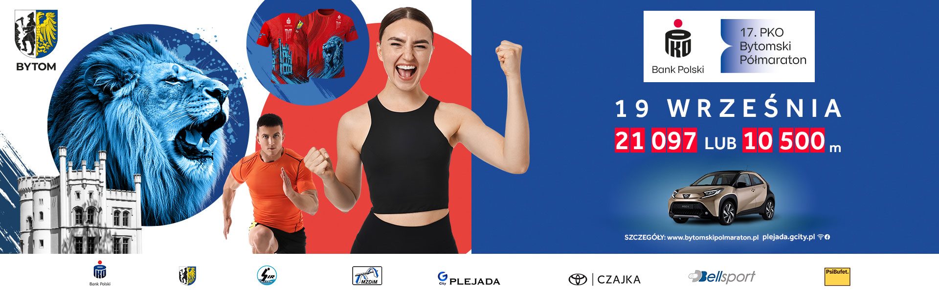 Bytom ponownie pobiegnie! 17. PKO Bytomski Półmaraton wystartuje z G City Plejada