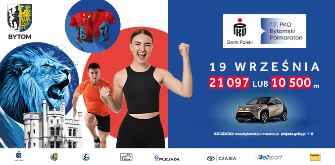 Bytom ponownie pobiegnie! 17. PKO Bytomski Półmaraton wystartuje z G City Plejada