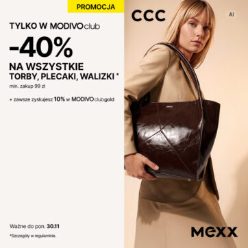 W CCC -40% na wszystkie torby, plecaki i walizki!